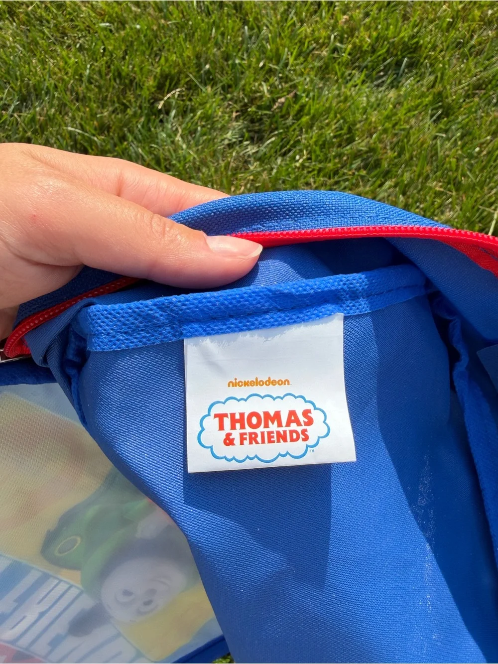 2019 Thomas & Friends Blue, Red and Yellow 'Fast Friends' Kids Lunch Bag